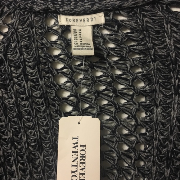 Forever 21 marled grey cardigan - Picture 2 of 4